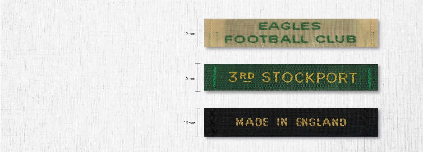 12mm Woven Name Tapes